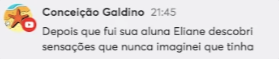 Depoimento de Conceição Galdino sobre a imersão de Eliane Melo