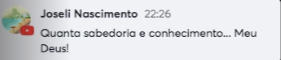 Depoimento de Joseli Nascimento sobre a imersão de Eliane Melo