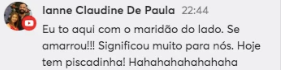 Depoimento de Ianne Claudine de Paula sobre a imersão de Eliane Melo